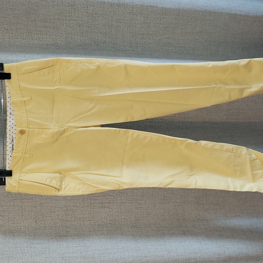 Talbots yellow chinos